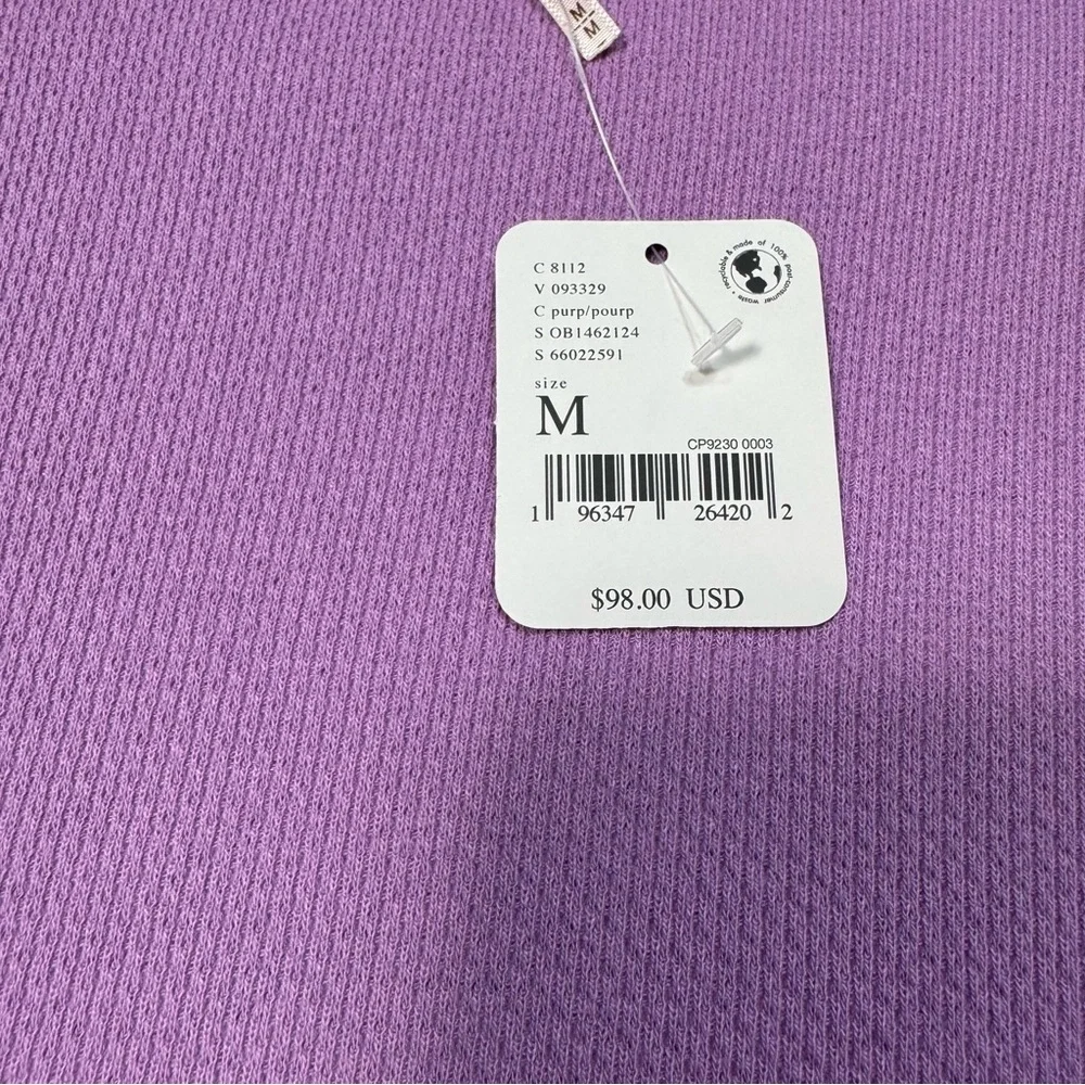 NWT New $98 Free People Butterfly Dreams Purple Top Size M